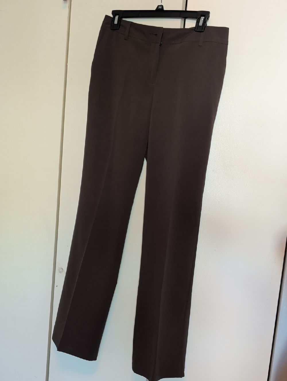 Ann Taylor Brown Straight-Leg Dress Trousers